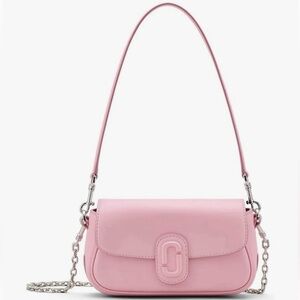 NWT Marc Jacobs The Clover Leather Shoulder Crossbody In Ribbon Pink